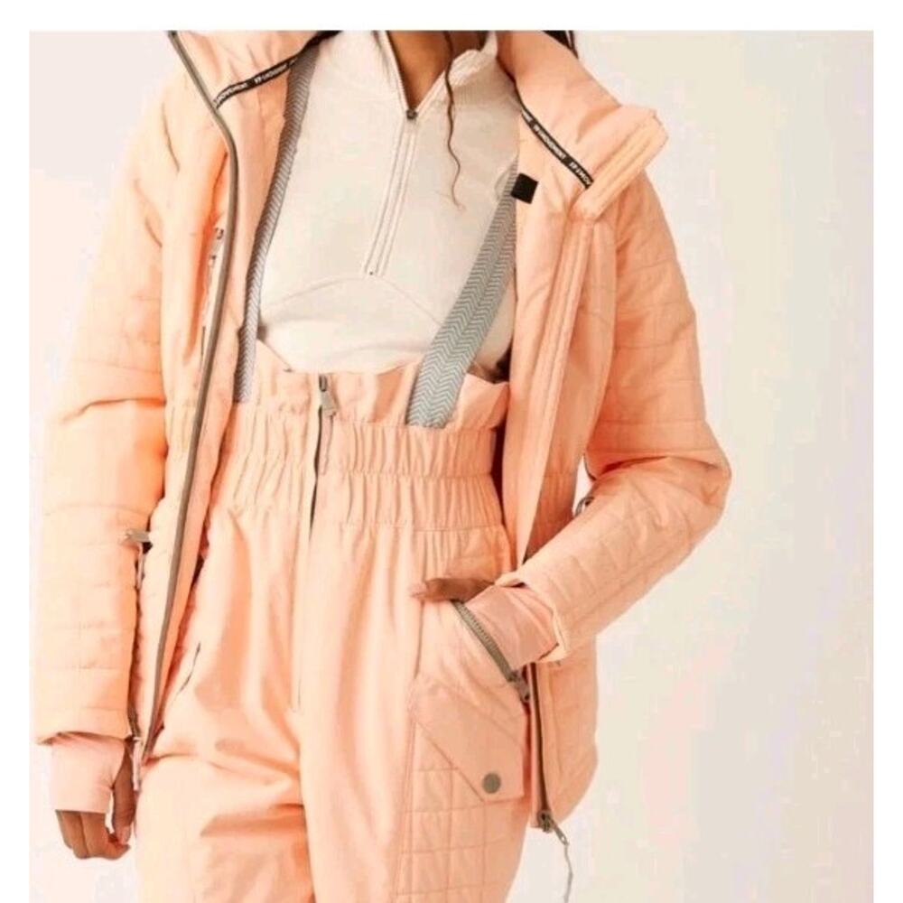 FREE PEOPLE FP MOVEMENT WINTER MELON ALL PREPPED SNOW WINTER SKI JACKET COAT S - Picture 3 of 6